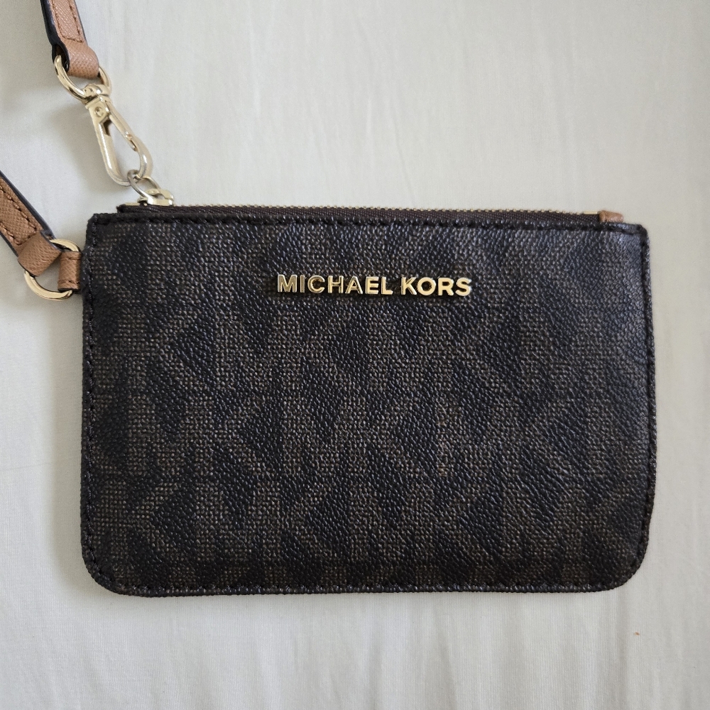 Michael Kors Monogram Wristlet